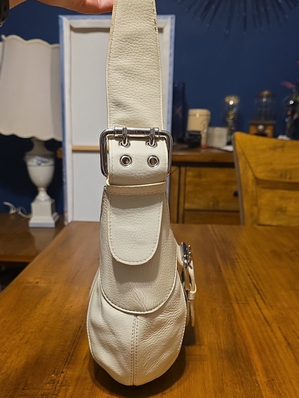 Furla Vintage grained leather hobo shoulder bag - Picture 6 of 16